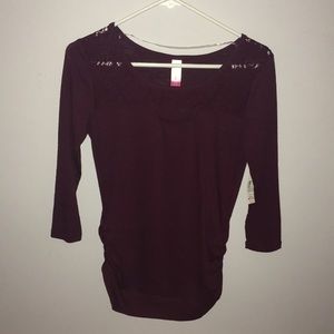 Burgundy dress shirt